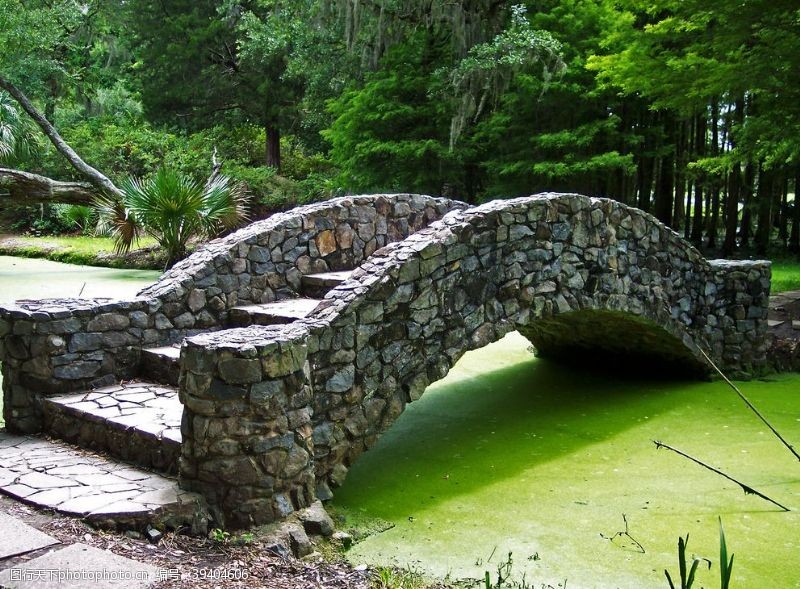 园林建筑石拱桥图片