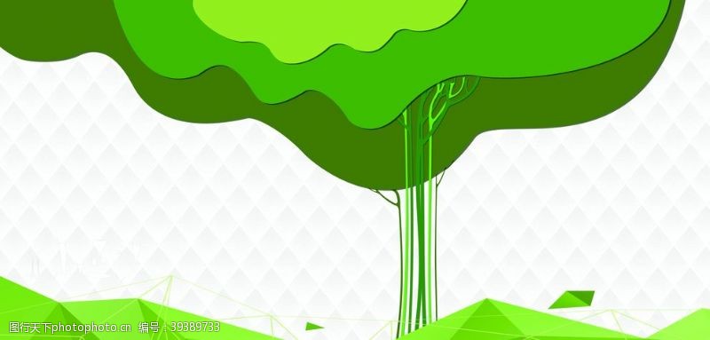 绘制形状树背景图片