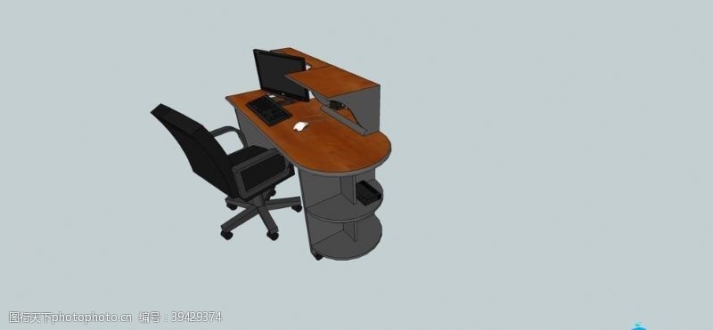 skpSU办公室家具模型图片