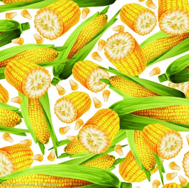 玉米图案图片