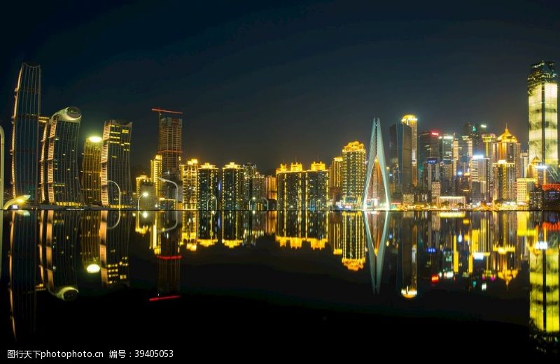 园林建筑重庆夜景图片