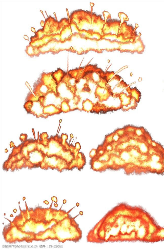 火苗爆炸素材图片