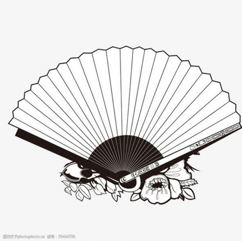 扇形图案矢量中国风扇子素材图片