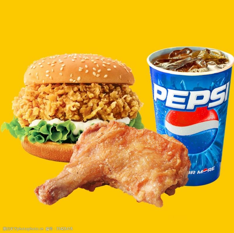 爆米花海报双人套餐鸡米花餐厅KFC图片