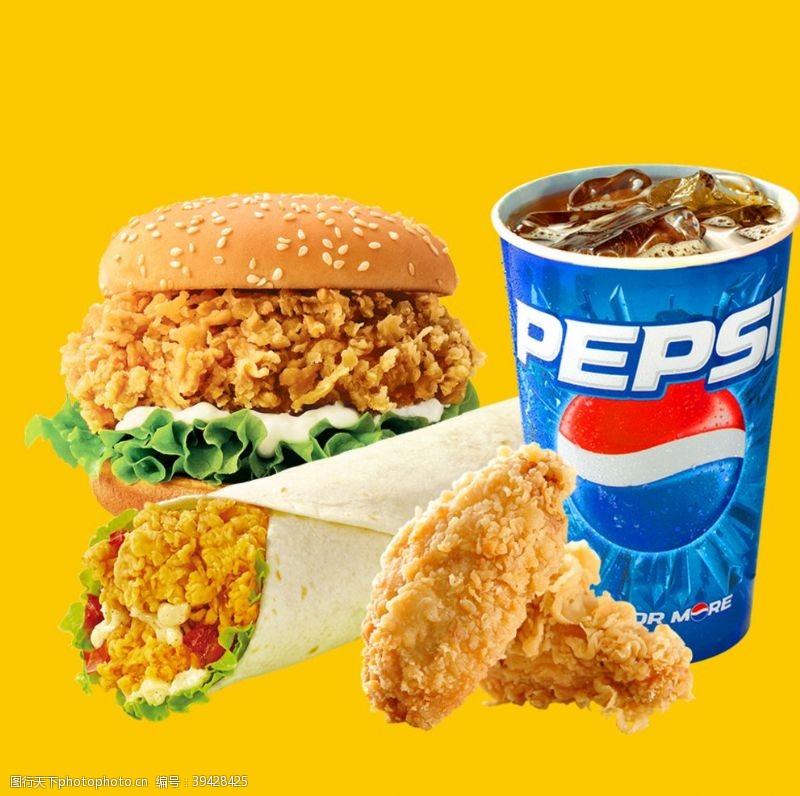单人套餐双人套餐鸡米花餐厅KFC图片