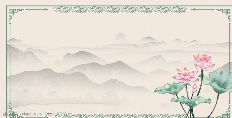 中国风素材中国风水墨背景图片