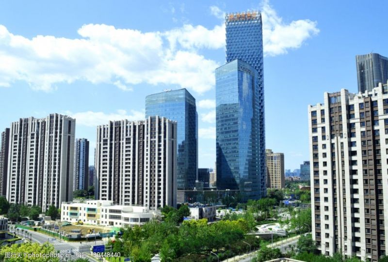 中国风素材大城市地标建筑摄影图片