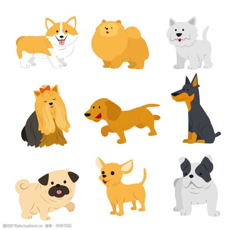 金杯狗DOG动物卡通图片