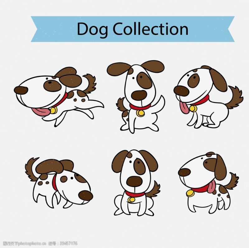流浪动物狗DOG动物卡通图片