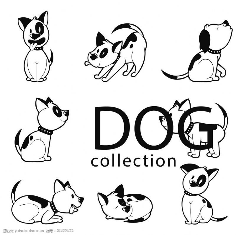 斑点狗狗DOG动物卡通图片