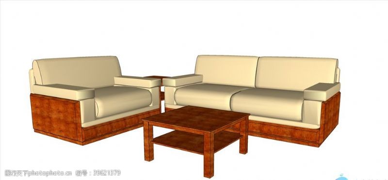 家具模型SU办公室沙发模型图片