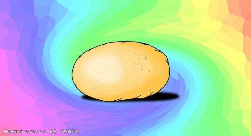 水果宣传手册土豆手绘图片