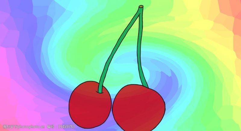 水果宣传手册樱桃卡通图片