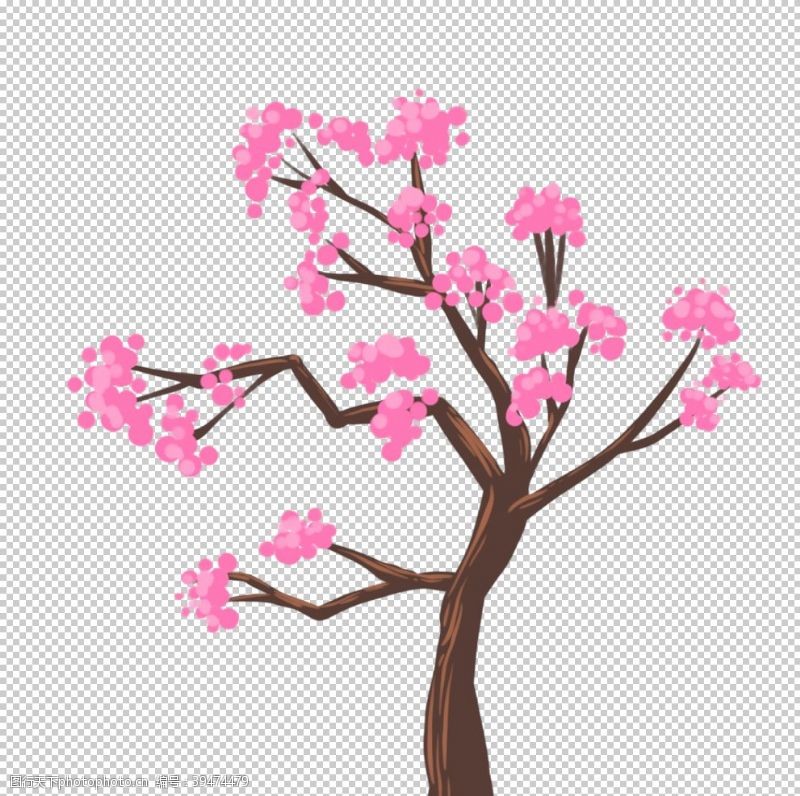樱花展架粉色花朵图片