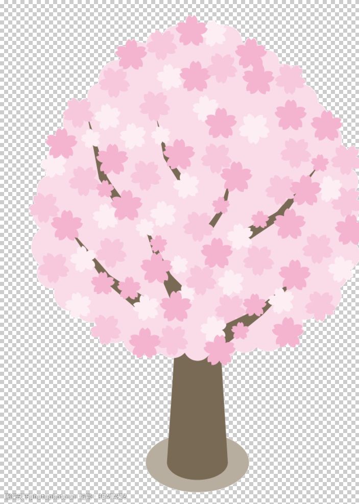 春海报粉色樱花装饰图片