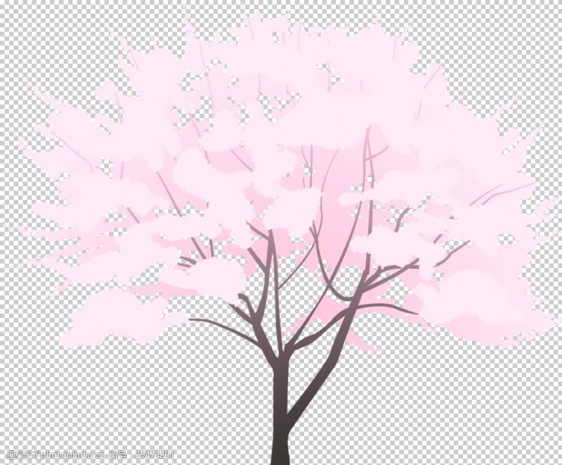 装饰海报粉色樱花装饰图片