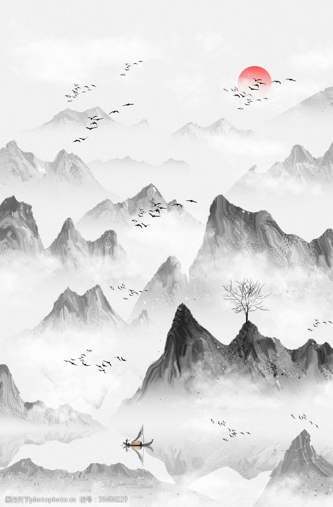中国风幕布古典背景中国风展板图片