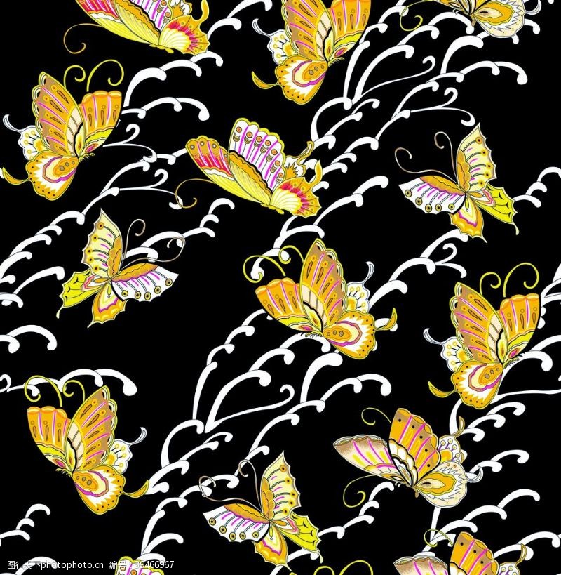 各类花蝴蝶背景图片
