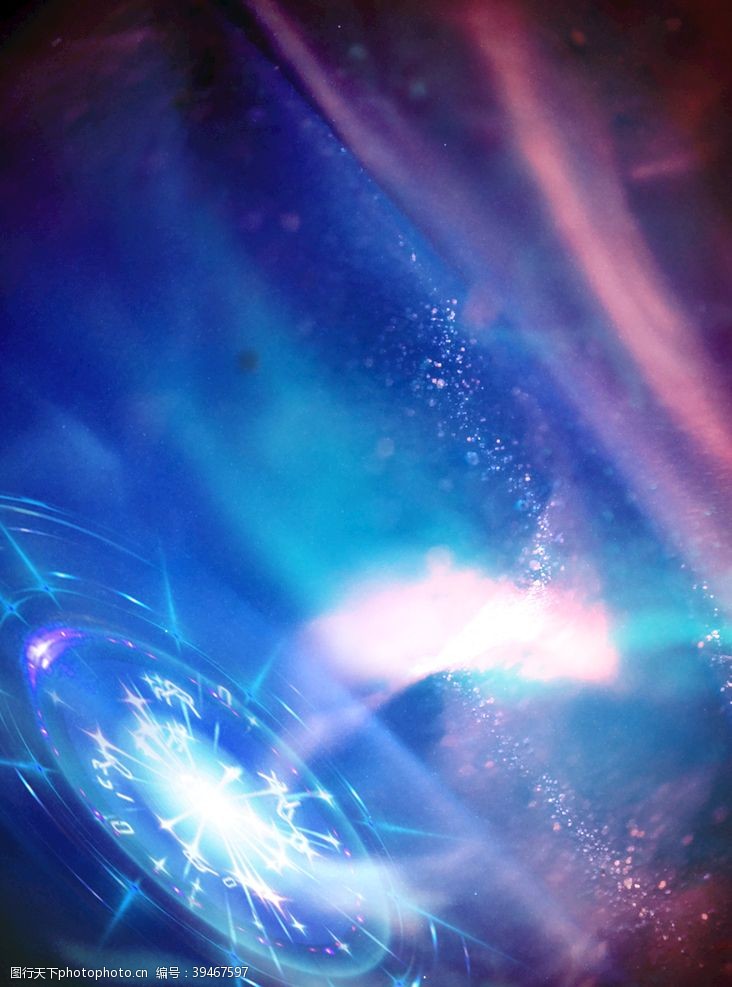 蓝色易拉宝科技感宇宙炫光星河背景图片