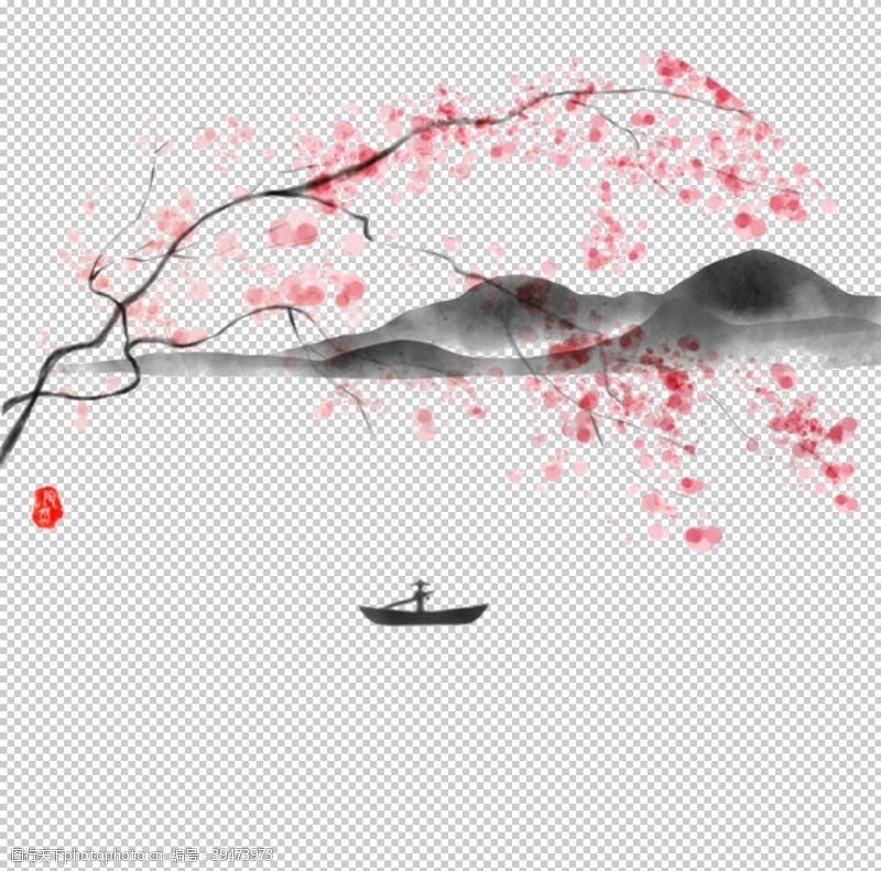 樱花季樱花装饰素材图片