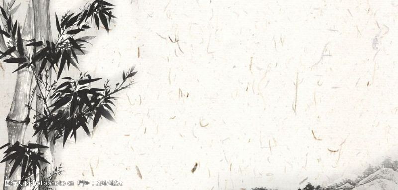 青花瓷素材中国风水墨背景图片