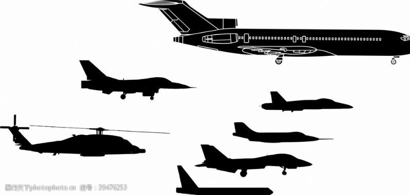 矢量交通工具飞机图片