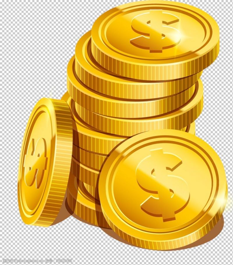 金钱符号金币图片