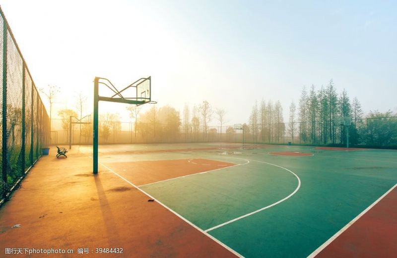 休闲建筑篮球场图片