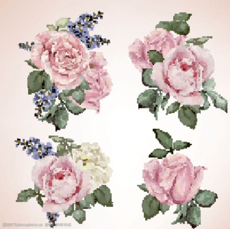 时尚童装女装花型玫瑰花月季花图片