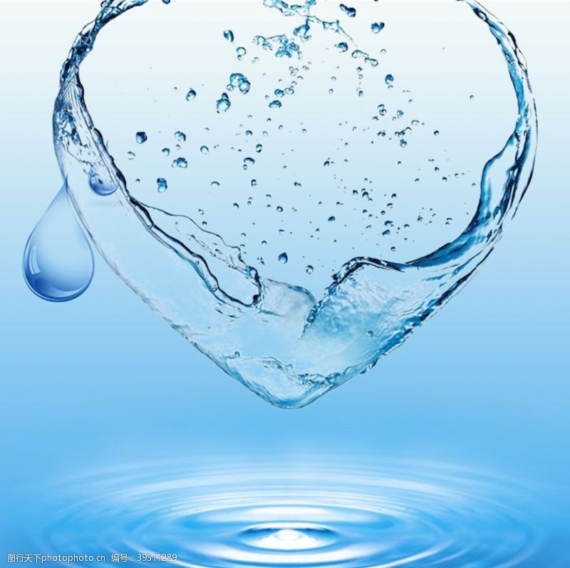 水符号水滴背景图片