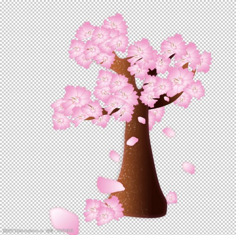 樱花海报樱花素材图片