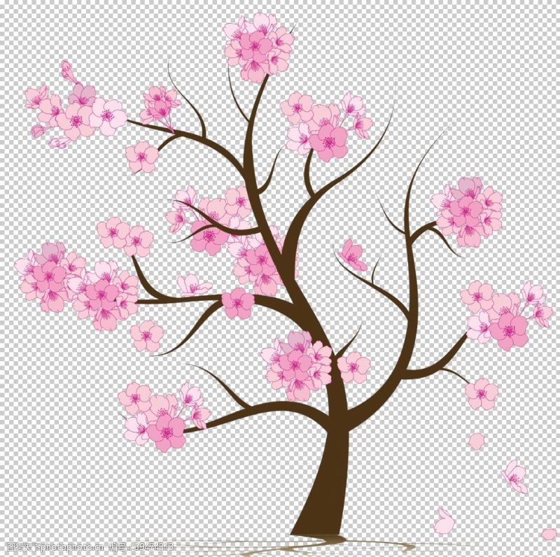 装饰海报樱花装饰图片