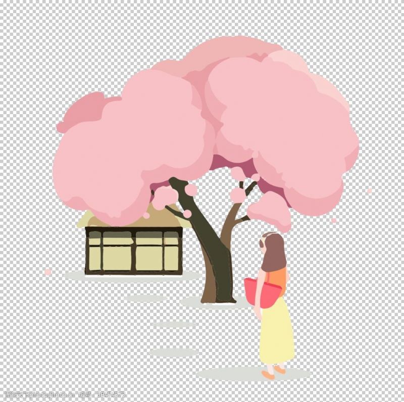 樱花展架樱花装饰图片