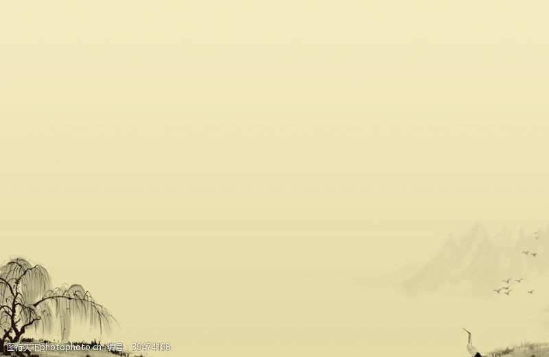 梅红背景中国风水墨背景水图片