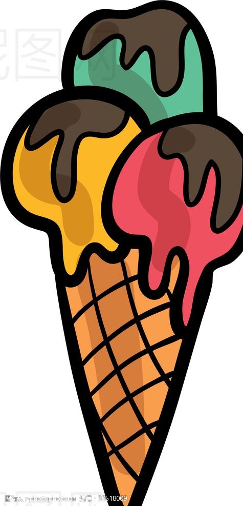 黄皮甜瓜冰淇淋图片