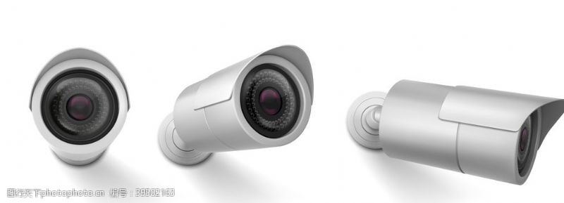 led视频素材监控安防摄像头图片