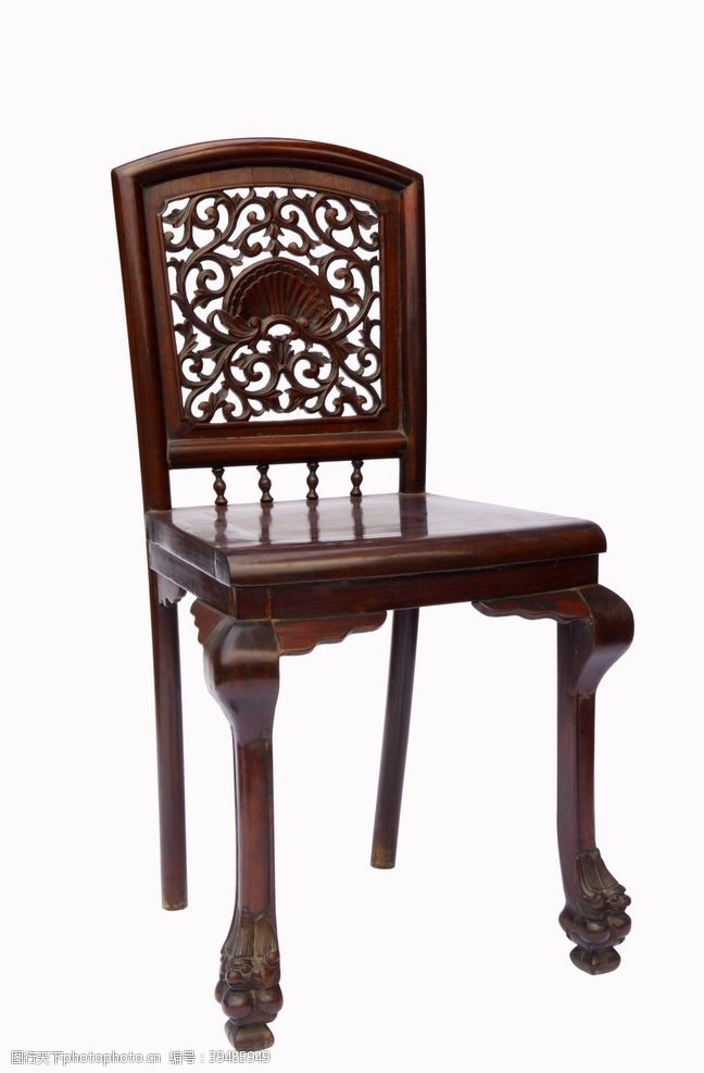 室内木纹明清椅子图片