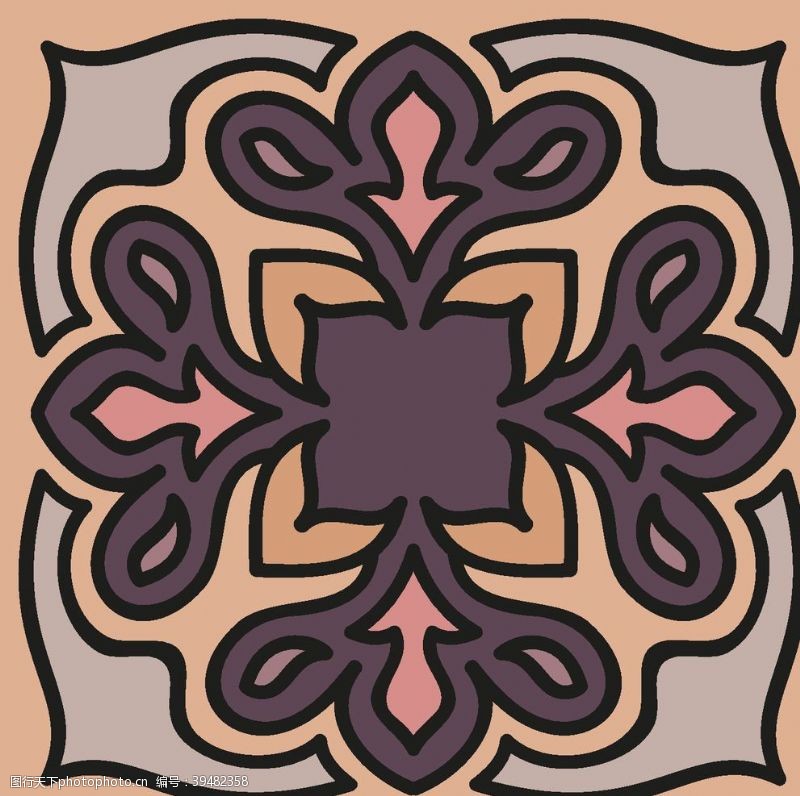 布纹图案民族古典花纹底纹背景图片