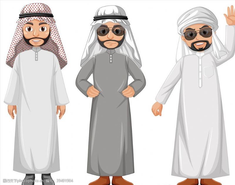 阿拉伯人穆斯林人物图片