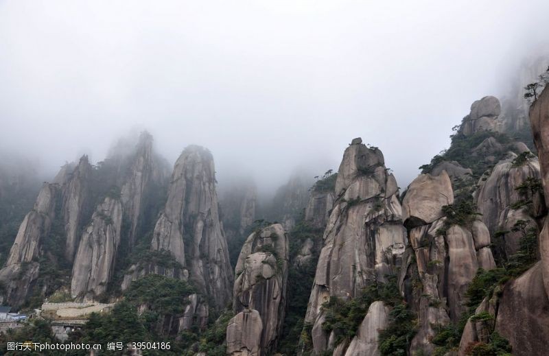 雪景三清山图片