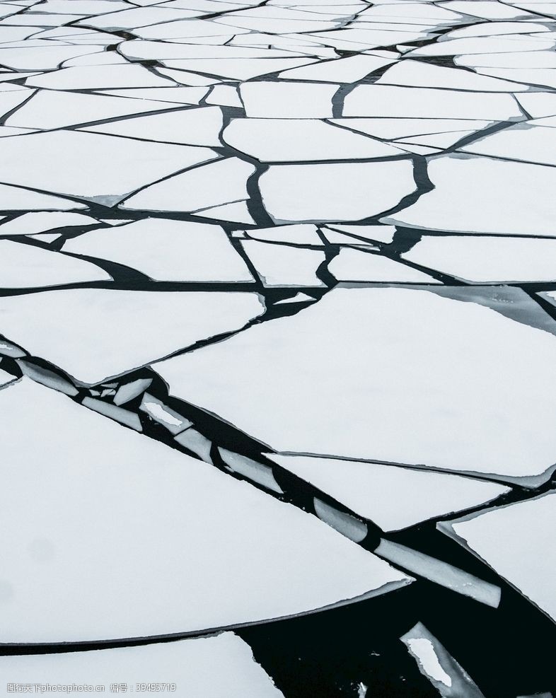 南极冰川风景碎裂冰感图片