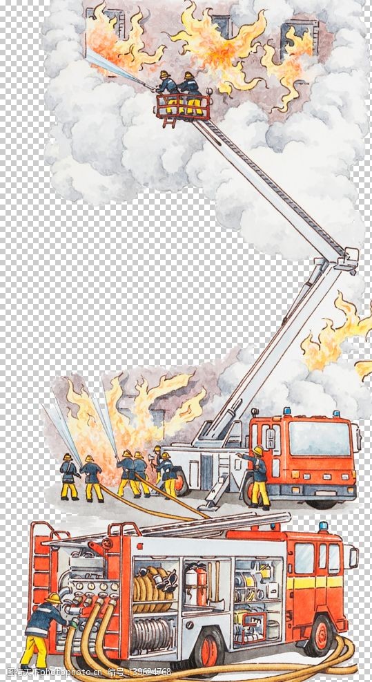 家庭安全消防展板图片