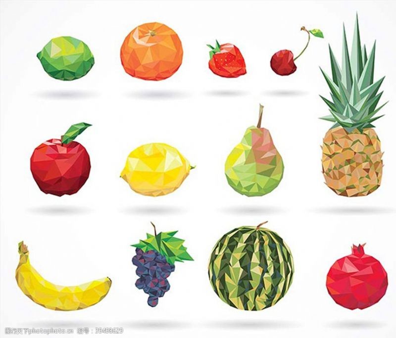 柠檬广告几何水果图标图片