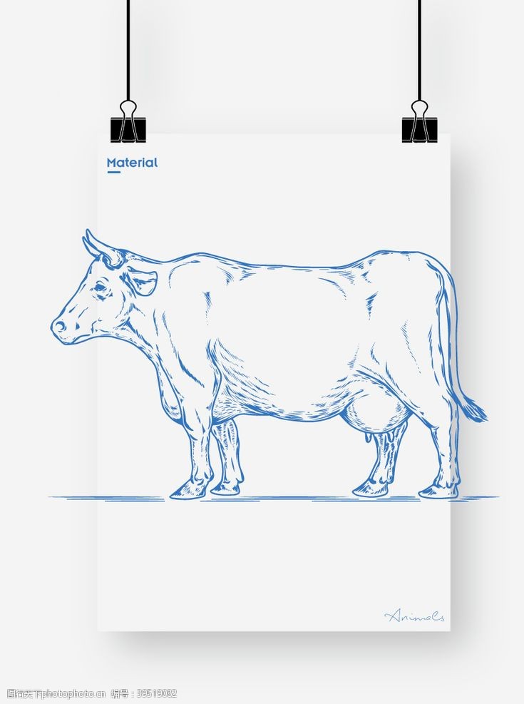 卡通母牛奶牛图片
