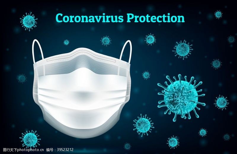 流感宣传新型冠状病毒图片