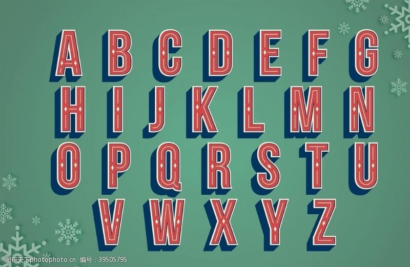 彩虹条字母数字英文图片