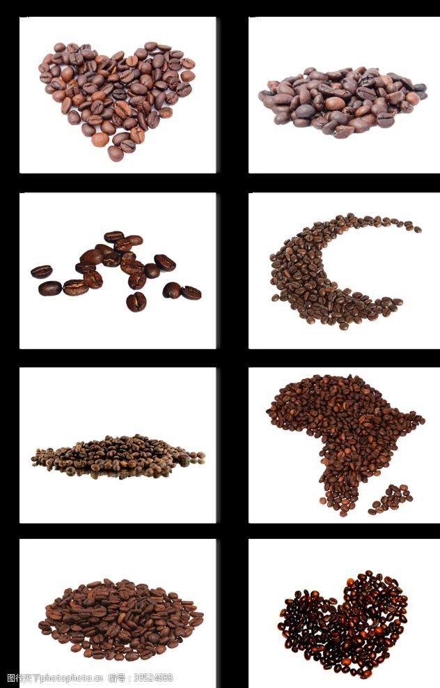 咖啡折页咖啡豆图片