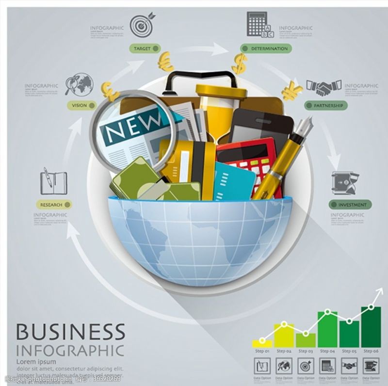 业务信息图表商务信息图表图片