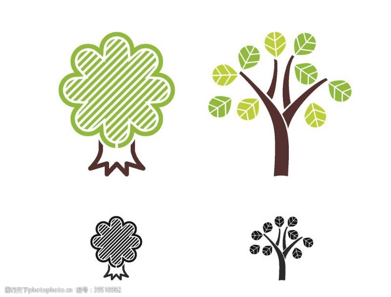 手绘树木树创意设计图片