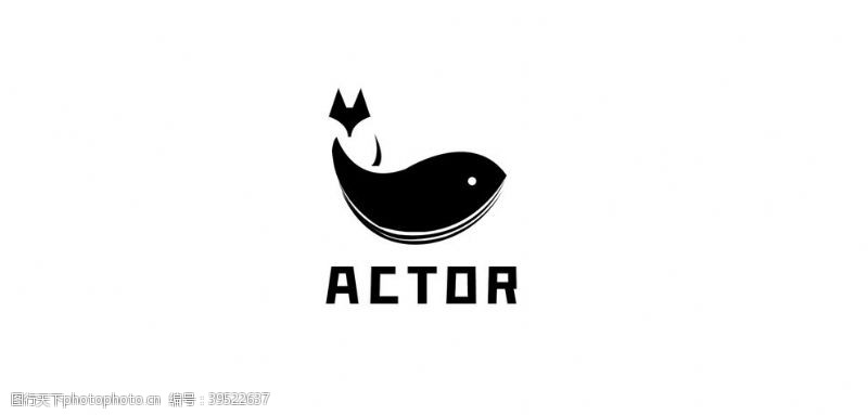 鲸鱼渔具logo图片